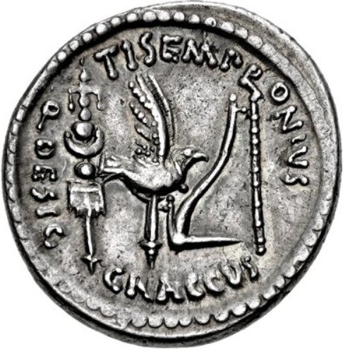 (№1970) Монета Римская империя 1970 год 1 Denarius (Ти. Семпроний Гракх)