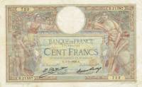 (№1928P-78b.3) Банкнота Франция 1928 год "100 Francs"