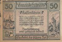 (№1920) Банкнота Австрия 1920 год "50 Heller"