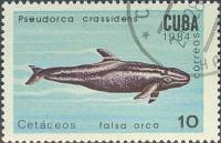 (1984-017) Марка Куба "Малая косатка"    Киты и дельфины III Θ