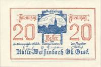 (№1920) Банкнота Австрия 1920 год "20 Heller"