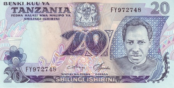 () Банкнота Танзания 1978 год 20  &quot;&quot;   UNC