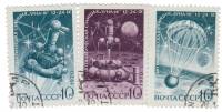 1970-114-116  Серия Набор марок (3 шт) СССР   Советская автоматическая станция Луна-16 II Θ