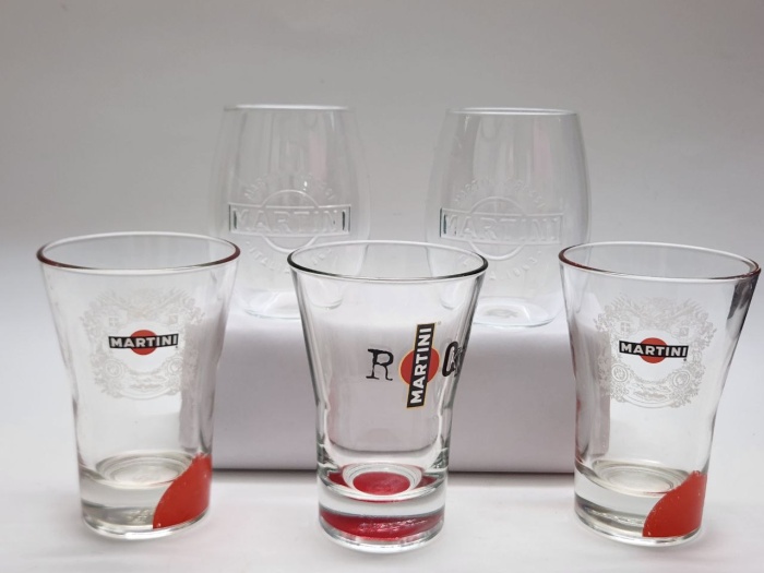 Стаканы Мартини Martini 5 штук коллекционные