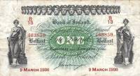 (№1936P-51b.2) Банкнота Северная Ирландия 1936 год "1 Pound" (Подписи: G)