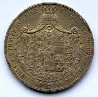 () Монета Германия (Империя) 1839 год 2  ""   Биметалл (Серебро - Ниобиум)  UNC