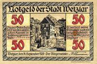(№1920) Банкнота Германия 1920 год "50 Pfennig"