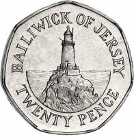 (№1998km107) Монета Джерси 1998 год 20 Pence