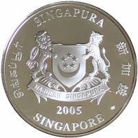 () Монета Сингапур 2005 год 2  ""    AU
