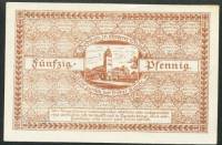(№1919) Банкнота Германия 1919 год "50 Pfennig"