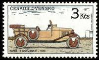 (1988-016) Марка Чехословакия "Татра 12 1919"    Исторические автомобили III Θ