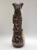 Ваза высокая 40 см керамика с объемным декором