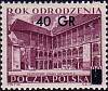 (1956-018) Марка Польша "Надпечатка 40гр на марке 1953-032"   Эпоха Возрождения I Θ
