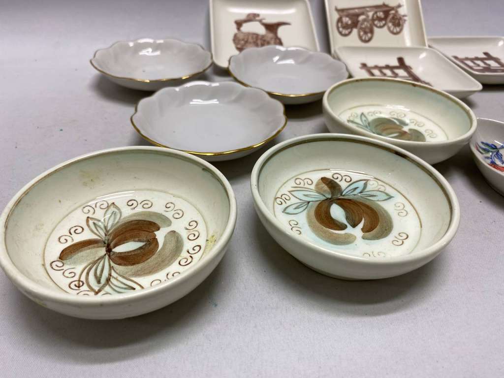 Креманки 13 шт фарфор, пластик