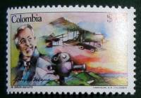 (№1985-1646) Марка Колумбия 1985 год "Гонсало Мехия 18851956", Гашеная