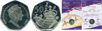 (2021) Монета Британская терр в Инд океане 2021 год 50 пенсов "Королевские регалии"  Медь-Никель  Бу