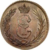 (1766) Монета Россия-Финдяндия 1766 год 1/2 копейки   Полушка Сибирь Медь  XF