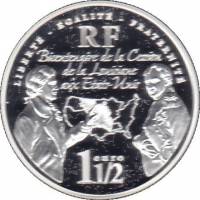 () Монета Франция 2003 год 1 1/2 евро ""   PROOF