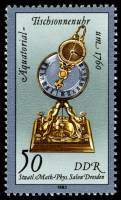 (1983-042) Марка Германия (ГДР) "Солнечные часы (1760)"    Песочные и Солнечные часы III Θ
