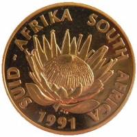 (№1991km186) Монета Южная Африка 1991 год 1 Protea (Южная Африка Медицинских Училищ)