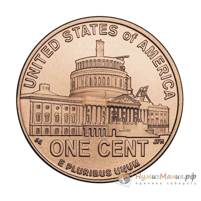 (2009d) Монета США 2009 год 1 цент  4. Период президентства 200-летие Линкольна Цинк, покрытый медью