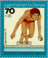(1976-007) Марка Германия (ФРГ) "Плавание"    Спорт III Θ