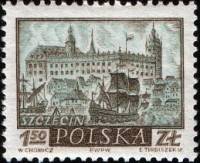 (1960-064) Марка Польша "Щецин"   Исторические города №2 III Θ