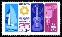 (1973-060) Марка Германия (ГДР) "Туризм"    Ярмарка, Лейпциг III O