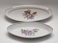 Селедочницы 2 шт Пролетарий фарфор СССР Сирень и Букет