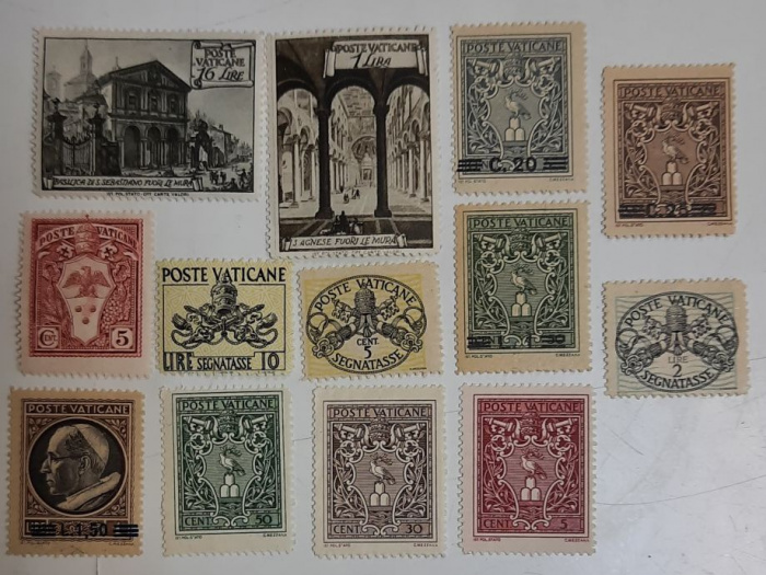 (--) Набор марок Ватикан &quot;13 шт.&quot;  Негашеные  , III O