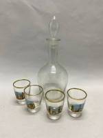 Графин и 4 стопки стекло