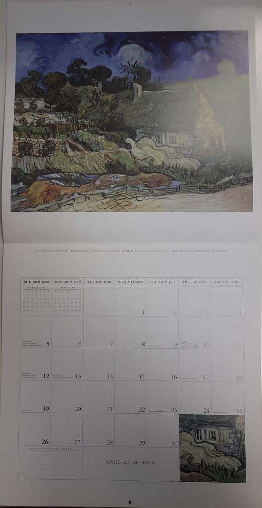 Книга &quot;Impressionism. Musee d`Orsay&quot; Календарь 1998 New York 1998 Мягкая обл. 24 с. С цветными иллюс