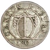 (№1807km101 (luzern)) Монета Швейцария 1807 год 1 Batzen