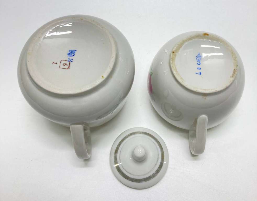 Сахарница Пролетарий + молочник Вербилки, СССР