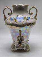 Самовар электрический керамика перламутр СССР без шнура и крышки