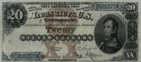 (№1880P-316b.1) Банкнота США 1880 год "20 Silver Dollars" (Подписи: Scofield  Gilfillan)