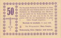 (№1920) Банкнота Австрия 1920 год "50 Heller"