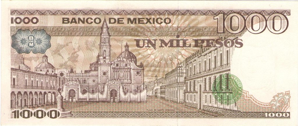 (,) Банкнота Мексика 1983 год 1 000 песо &quot;Хуана Инес де ла Крус&quot;   UNC
