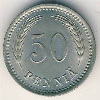 () Монета Финляндия 1921 год 500  ""   Медь-Никель  UNC