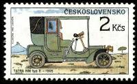(1988-015) Марка Чехословакия "Татра Е 1905"    Исторические автомобили III Θ