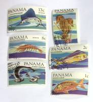 -- Набор марок Панама 6 шт.  Гашёные , III Θ