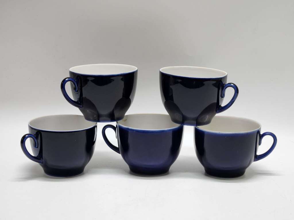 Чашки чайные кобальт 5 штук