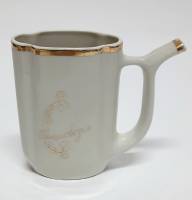 Бюветница Кружка Поильник для минеральной воды Кисловодск фарфор позолота СССР (сост. на фото)