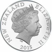 (№2015) Монета Новая Зеландия 2015 год 1 Dollar (100-летие Галлиполи)
