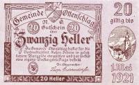 (№1920) Банкнота Австрия 1920 год "20 Heller"