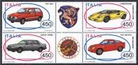 (№1985-1912) Лист марок Италия 1985 год "Итальянская Автомобильная Промышленность", Гашеный