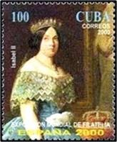 (№4310) Марка Куба 2000 год "Изабеллы II Испании", Гашеная