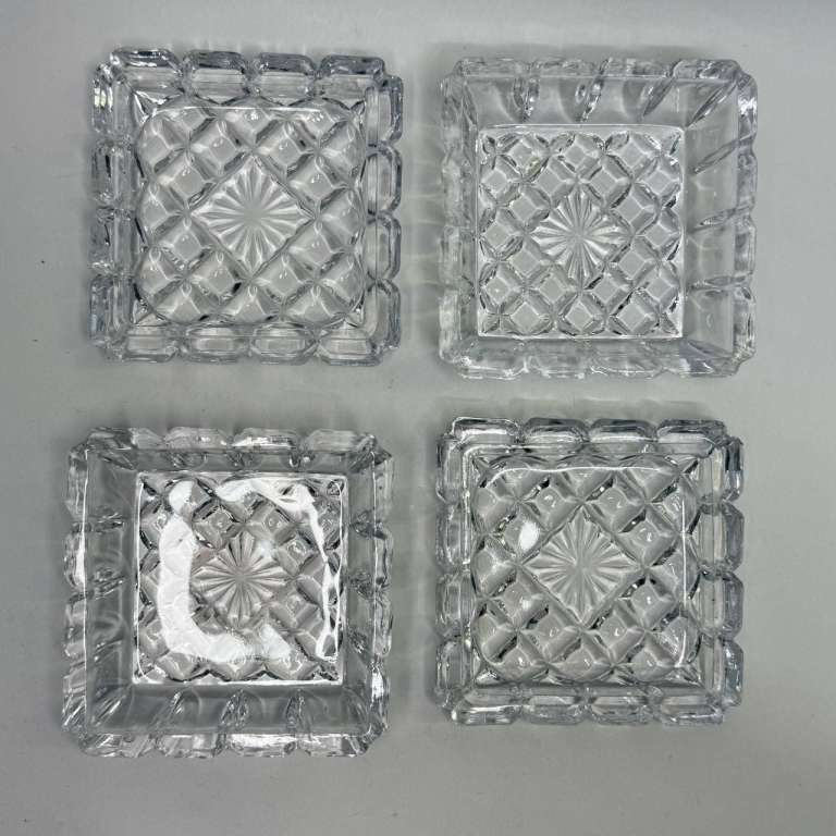 Шкатулки хрустальные для украшений СССР 3 штуки