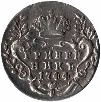 (1744) Монета Россия-Финдяндия 1744 год 10 копеек  Ag 750, 2.59г Серебро Ag 750  XF
