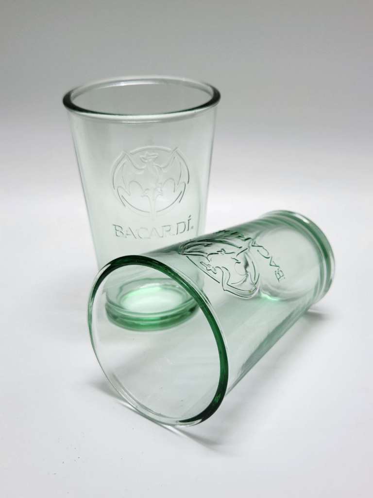 Бокалы стаканы Бакарди Bacardi 2 штуки высота 14 см толстое стекло